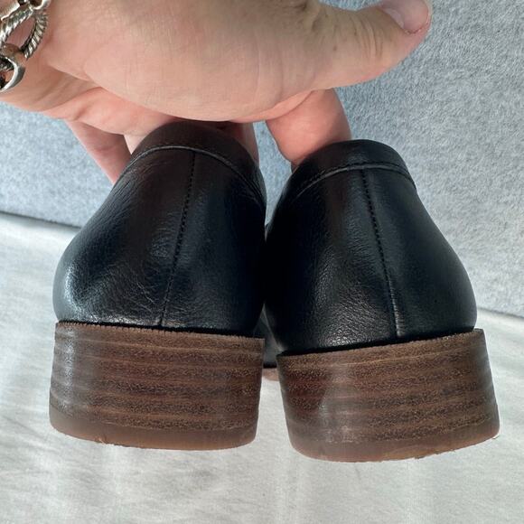 Madewell Women's sz 9.5 Frances Loafer Black Leather Classic Old Money Comfort - Picture 9 of 11